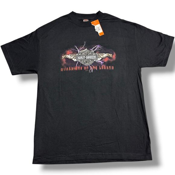 NWT Vintage Y2K Harley-Davidson Guardians of the Legend Tee Shirt Hollywood CA L - Picture 1 of 8